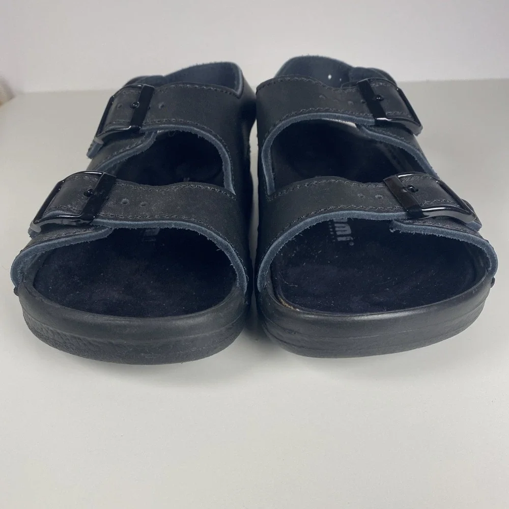 Birkenstock Tatami Men/Boy Size EU 36 US 3.5 Black Leather Double Strap Sandal - Picture 5 of 8